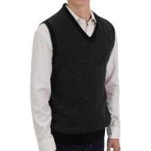 55%OFF メンズスポーツウェアベスト トスカーノミニダイヤモンドセーターベスト - Vネック（男性用） Toscano Mini-Diamond Sweater Vest - V-Neck (For Men)画像
